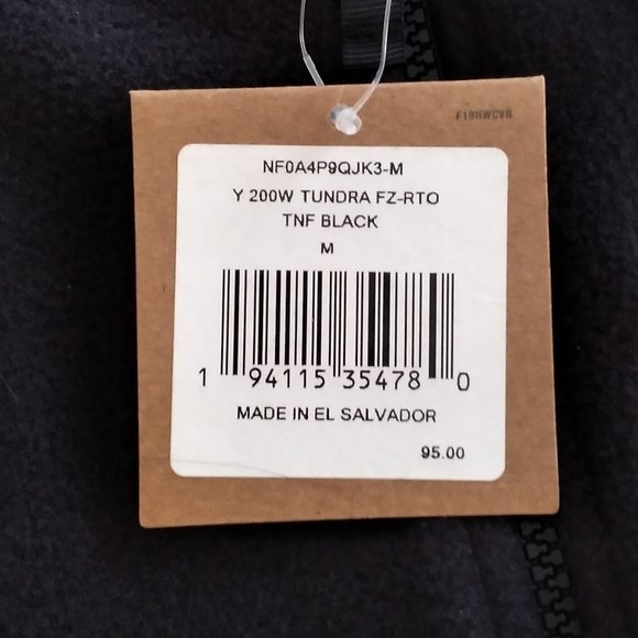 🆕 The North Face Youth 200W Tundra Full Zip, SM and MD - TNF Black, NWT, Auth. - Picture 3 of 6